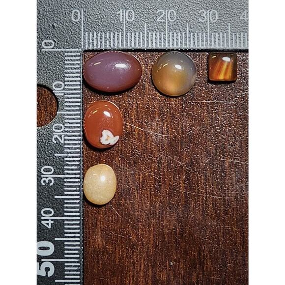Vintage Natural Cabochon Gems / Gemstone Lot (5) - Picture 7 of 7